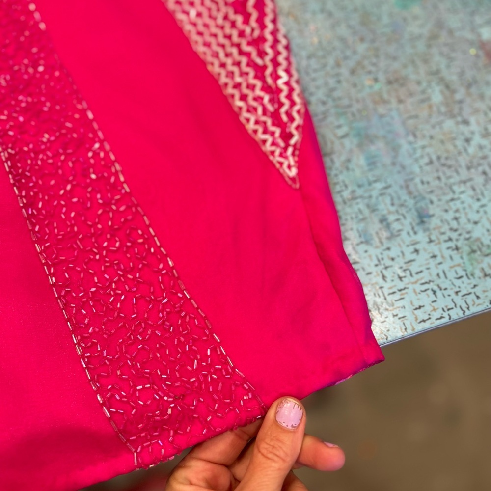 Y2K Beaded Barbie Pink Gown - Picture 16 of 16